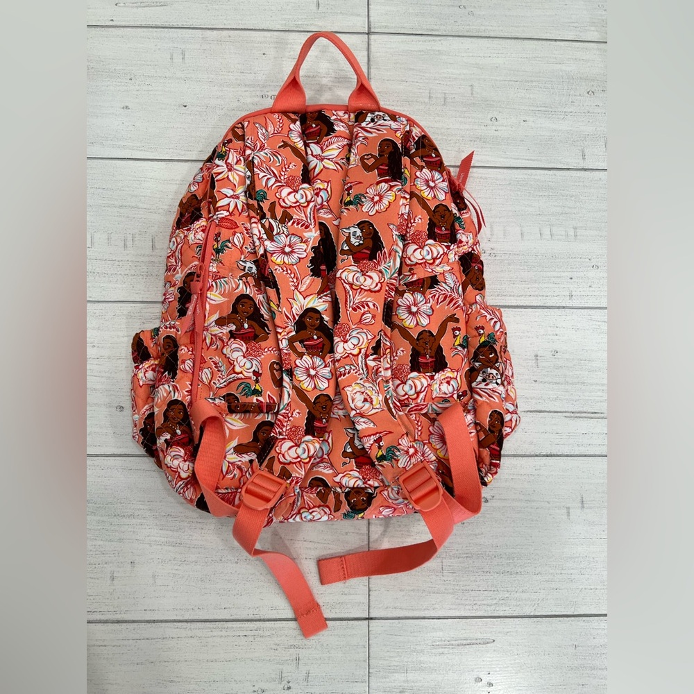 New Vera Bradley x Disney Campus Backpack Moana Adventure NWT in Cotton - Picture 5 of 15